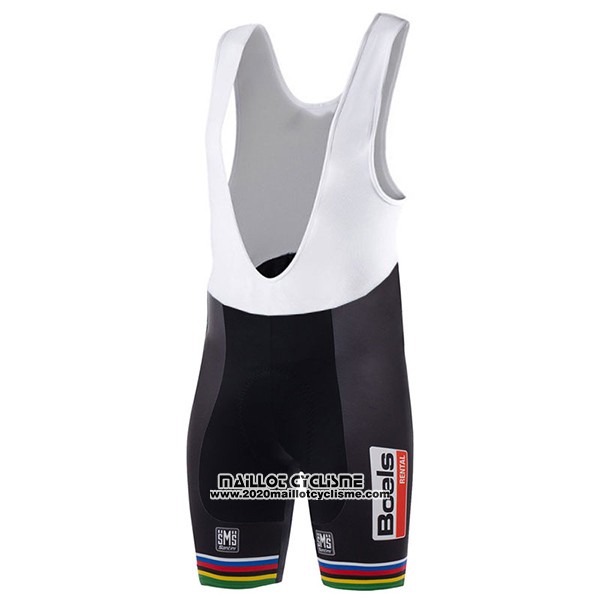 2017 Maillot Ciclismo UCI Mondo Champion Boels Dolmans Blanc Manches Courtes et Cuissard